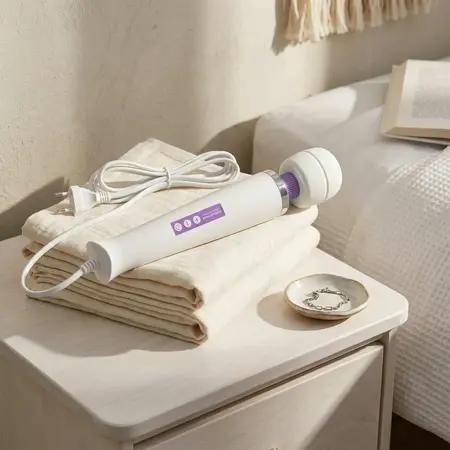 MyMagicWand Purple - Snažan uređaj za masažu sa 6 režima, EU utikač