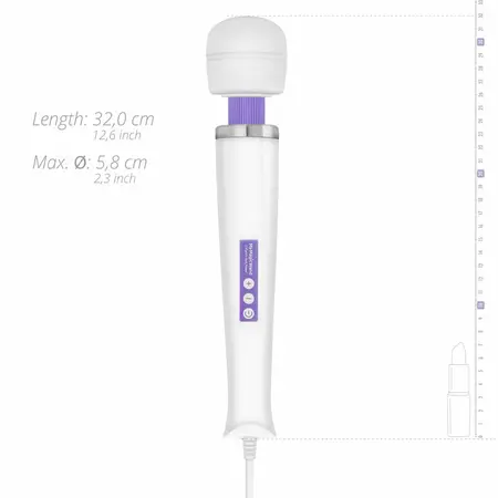 MyMagicWand Purple - Snažan uređaj za masažu sa 6 režima, EU utikač