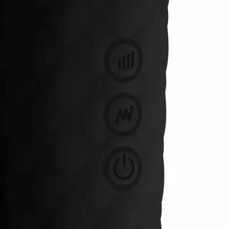 EasyToys Mini Wand Black - Kompaktni silikonski masažer, 18 režima