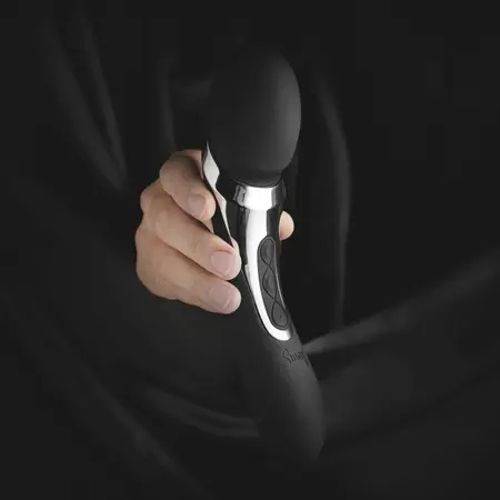 Sway Vibes dvostrani wand masažer crni, punjiv, vodootporan