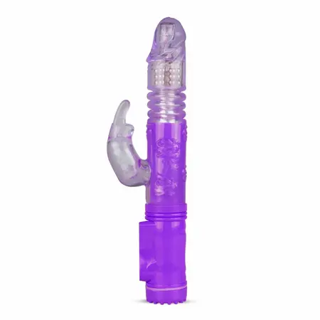 EasyToys dualni rabbit vibrator ljubičasti 12-načinski intimni uređaj