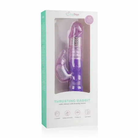 EasyToys dualni rabbit vibrator ljubičasti 12-načinski intimni uređaj