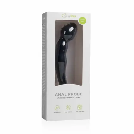 EasyToys Anal Explorer silikonski crni fleksibilni probnik 16 cm