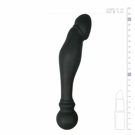 EasyToys analni silikonski model za stimulaciju prostate sa ergonomskim hvatom