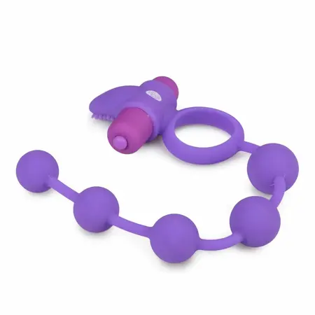 EasyToys Triple Function Intimate Ring & Stimulator, Flexible Design