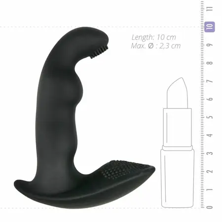 TOYJOY Dynamic Duke rebrasti silikonski intimni masažer crni