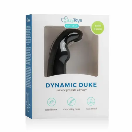 TOYJOY Dynamic Duke rebrasti silikonski intimni masažer crni