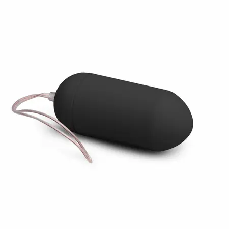 Easytoys vibrirajuće jaje crno - bežični daljinski upravljač, 10 načina, domet 20m