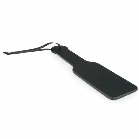Ouch! Crni PU kožni palica za udarce - ergonomska, izdržljiva, 32 cm
