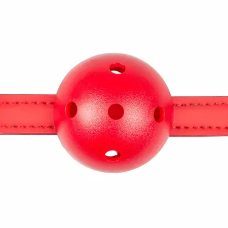 EasyToys podesivi PVC kuglični gag crveni - udoban dodatak za vezivanje