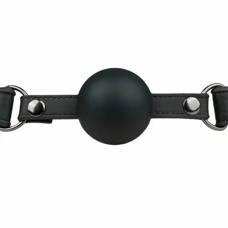 EasyToys podesiva pojaseva za glavu od veštačke kože sa velikom silikonskom kuglom