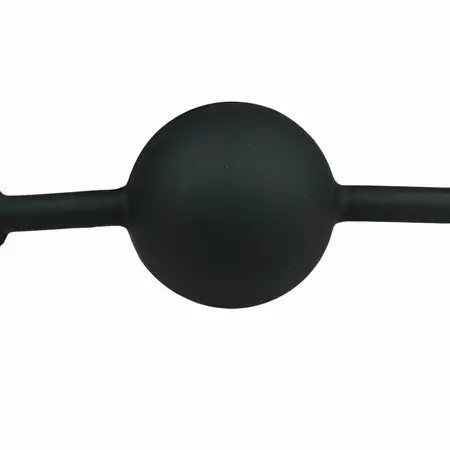 EasyToys silikonski kuglični gag podesiva traka crni udoban dizajn