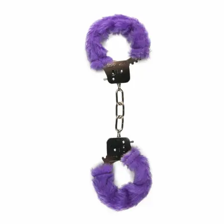 EasyToys plišane lisice za ručne zglobove ljubičaste - mekane podesive lisice