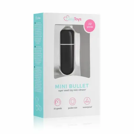 Shots 10-Speed Mini Intimate Machine Black - Compact Vibrating Model