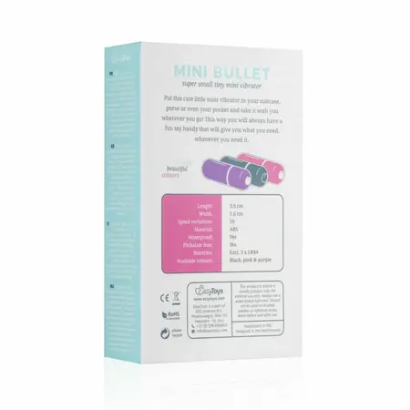 Shots 10-Speed Mini Intimate Machine Black - Compact Vibrating Model