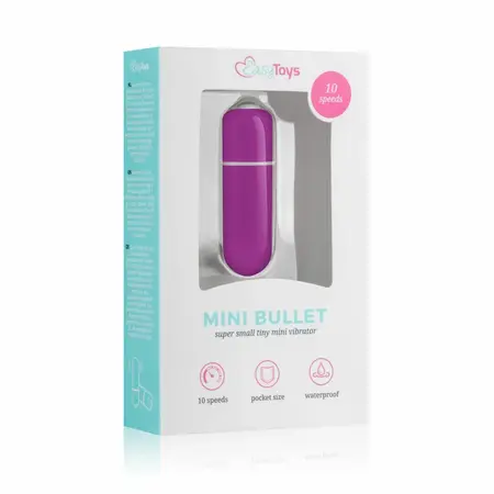 EasyToys 10-Speed Compact Stimulation Device - Purple, Mini Size