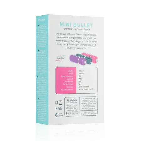 EasyToys 10-Speed Compact Stimulation Device - Purple, Mini Size