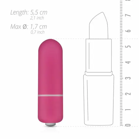 EasyToys 10-Speed Mini Bullet Vibrator Pink - Compact Discreet Model