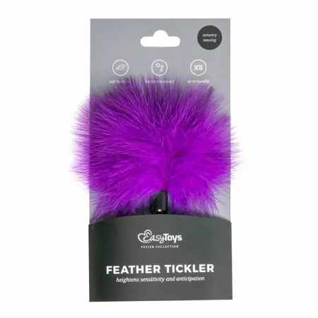 Ouch! Small Feather Tickler Purple - Compact Sensory Accessory