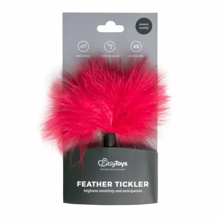 Lola Games Small Tickler Red - Compact Feather Sensation Tool