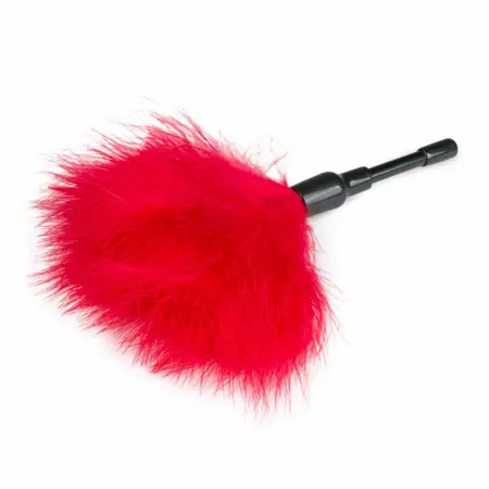 Lola Games Small Tickler Red - Compact Feather Sensation Tool