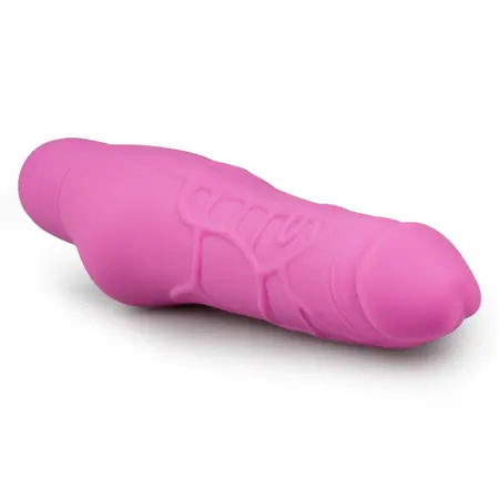 Loving Joy Silicone Vibrating Device Pink Flexible Textured 21 cm