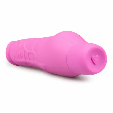 Loving Joy Silicone Vibrating Device Pink Flexible Textured 21 cm