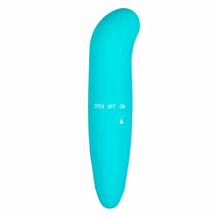 EasyToys mini zakrivljeni intimni masažer tirkizni vodootporni