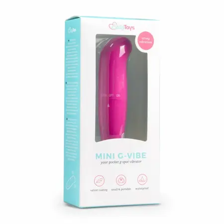 EasyToys mini G-Spot masažer roze - kompaktni vodootporni vibrirajući uređaj