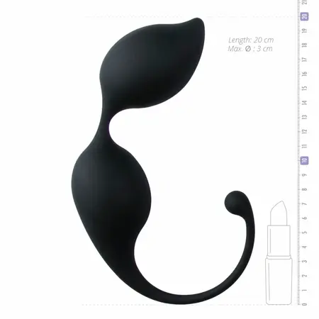 EasyToys Curved Kegel Balls Black - Ergonomic Pelvic Floor Trainer