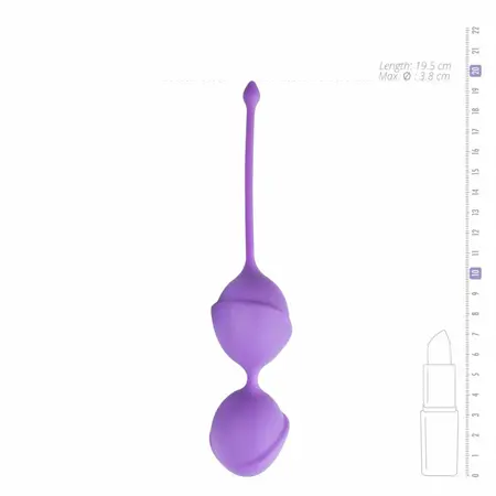EasyToys Duo Kegel Loptice Ljubičaste - Sistem za Trening Karličnog Dna