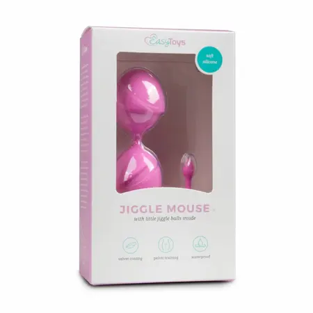 EasyToys Pink Duo Silikonske Loptice za Trening Karličnih Mišića 3,5 cm