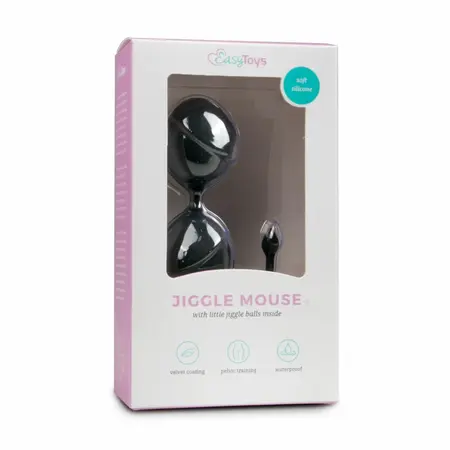 EasyToys Crne Kegel Duo Loptice za Trening - Anatomski Silikonski Sistem