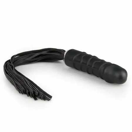 EasyToys Silikonski Impact Flogger sa Anatomskim Hvatom Crni 37cm