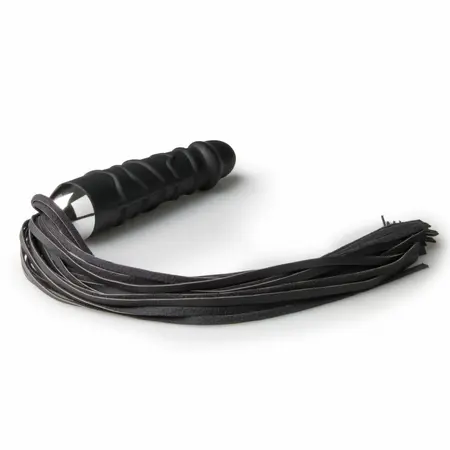 EasyToys Silikonski Impact Flogger sa Anatomskim Hvatom Crni 37cm