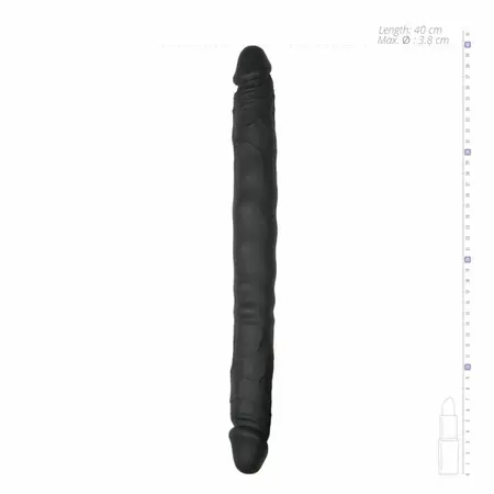 EasyToys Fleksibilni Silikonski Dvostrani Intimni Uređaj 44 cm Crni