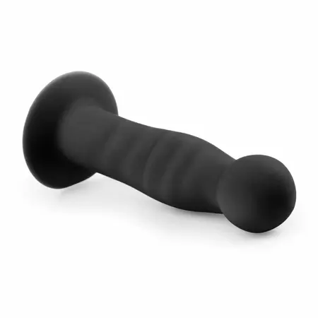 EasyToys Silikonski Intimni Uređaj Crni sa Usisnom Podlogom 18 cm