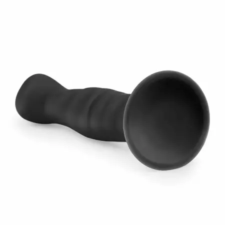 EasyToys Silikonski Intimni Uređaj Crni sa Usisnom Podlogom 18 cm