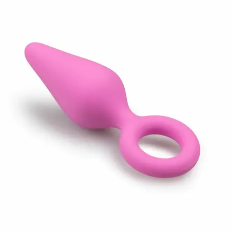 EasyToys Šiljasti Silikonski Čep Suženi Model, Crni, Veličina S