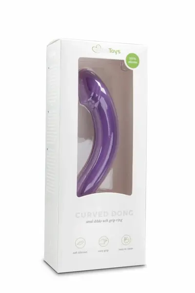 EasyToys Silikonski Prostate Masažer Ljubičasti Zakrivljeni Anatomski Model
