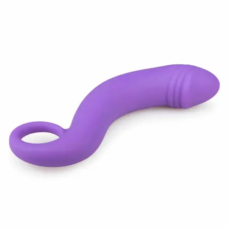EasyToys Silikonski Prostate Masažer Ljubičasti Zakrivljeni Anatomski Model