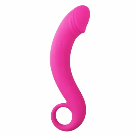 EasyToys Silikonski Zakrivljeni Prostate Masažer Crni 16 cm - Ergonomski Oblik