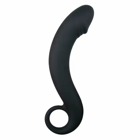 TOYZ4LOVERS Silikonski Crni Analni Masažer Zakrivljeni Prostate Model