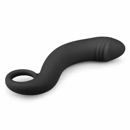 TOYZ4LOVERS Silikonski Crni Analni Masažer Zakrivljeni Prostate Model