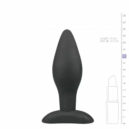 Sinner Gear Veliki Silikonski Čep Crni - Siguran Analni Model sa Širokom Podlogom