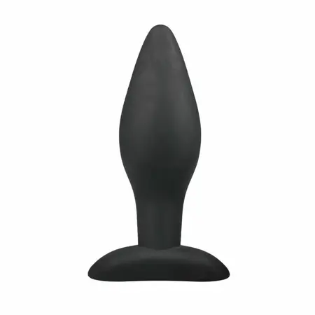 EasyToys Silikonski Analni Čep Srednji Crni - Fleksibilan Ergonomski Model
