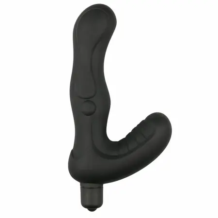 EasyToys Black Silicone Intimate Plug with Advanced Vibration System