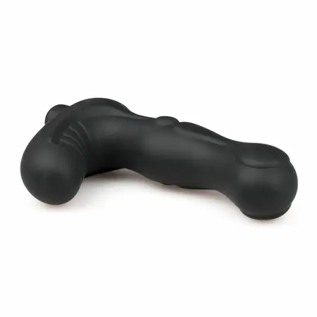 EasyToys Black Silicone Intimate Plug with Advanced Vibration System