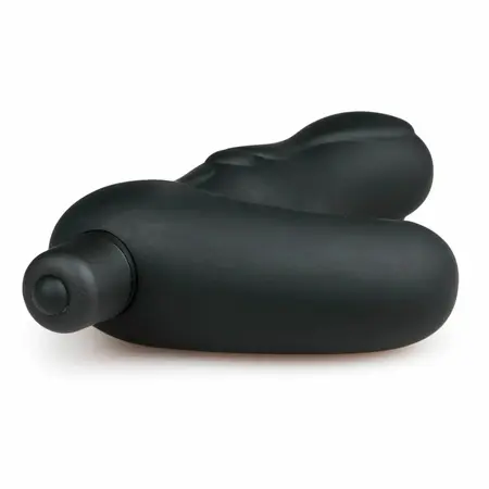 EasyToys Black Silicone Intimate Plug with Advanced Vibration System