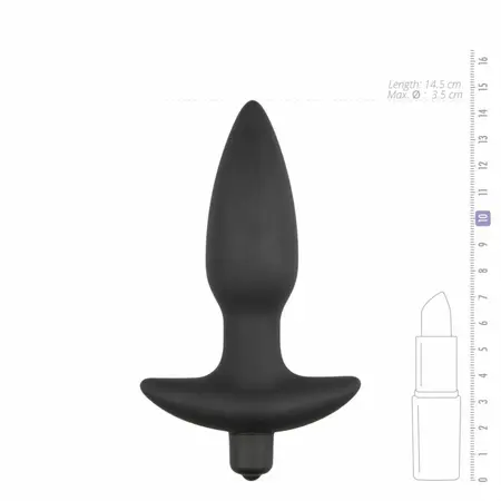 Sinner Gear Silikonski Intimni Masažer Crni - Fleksibilni Perineum Stimulator